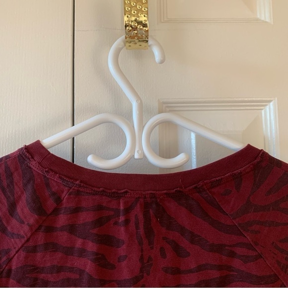 Nation LTD Cardi Raglan Tiger Tee Redwood - Picture 6 of 11